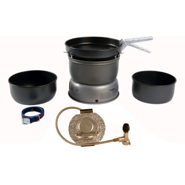 Trangia Sturmkocher 25-5 Réchaud Et Ustensiles Aluminium Anodisé Avec Brûleur à Gaz 3 Trangia Sturmkocher 25-5 Réchaud Et Ustensiles Aluminium Anodisé Avec Brûleur à Gaz