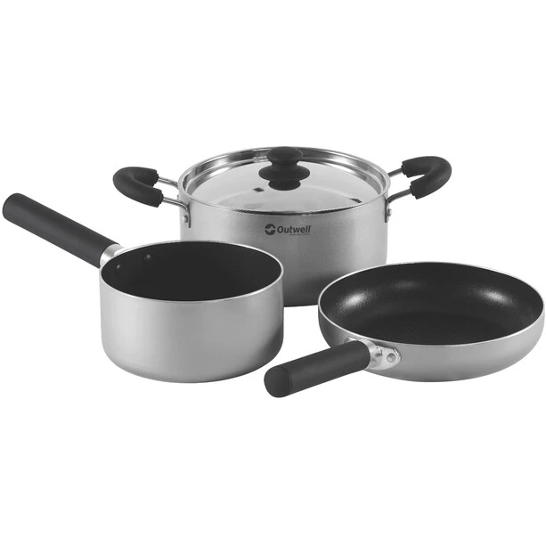 Outwell Feast Set D’ustensiles De Cuisine M, Gris/noir 3 Outwell Feast Set D’ustensiles De Cuisine M, Gris/noir