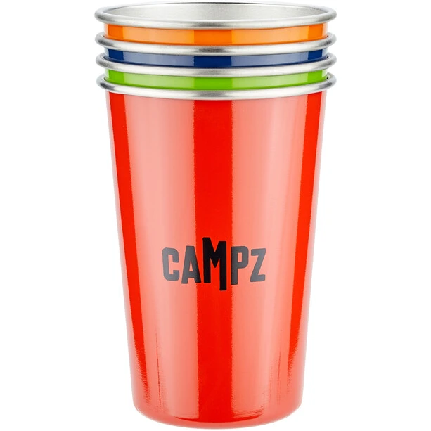 CAMPZ Stacking Cup Set Stainless Steel 4-Pieces, Multicolore 8 CAMPZ Stacking Cup Set Stainless Steel 4-Pieces, Multicolore – Image 6