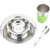 CAMPZ Stainless Steel Dinner Set 1 Person, Argent -Primus Shop campz stainless steel dinner set 1 person silver 1