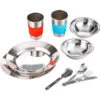 CAMPZ Set Dîner En Inox 2 Personnes, Argent 1 CAMPZ Set Dîner En Inox 2 Personnes, Argent -Primus Shop campz stainless steel dinner set 2 persons silver 1 1
