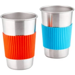 CAMPZ Set Dîner En Inox 2 Personnes, Argent -Primus Shop campz stainless steel dinner set 2 persons silver 2 1