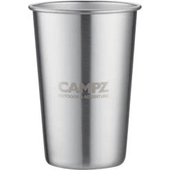 CAMPZ Kit De Gobelets Acier Inoxydable 6 Pièces, Argent 7 CAMPZ Kit De Gobelets Acier Inoxydable 6 Pièces, Argent -Primus Shop campz stapelbecher set edelstahl 6 stueck silber 2