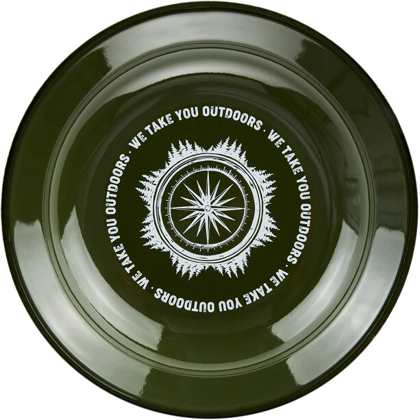 CAMPZ Wanderlust Plaque émaillée Profonde, Vert/blanc 4 CAMPZ Wanderlust Plaque émaillée Profonde, Vert/blanc – Image 2