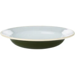 CAMPZ Wanderlust Plaque émaillée Profonde, Vert/blanc 9 CAMPZ Wanderlust Plaque émaillée Profonde, Vert/blanc -Primus Shop campz wanderlust enamel deep plate forrest green white cream 4