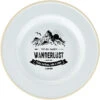 CAMPZ Wanderlust Plaque Plate En émail, Vert/blanc 1 CAMPZ Wanderlust Plaque Plate En émail, Vert/blanc -Primus Shop campz wanderlust enamel flat plate forrest green white cream 1