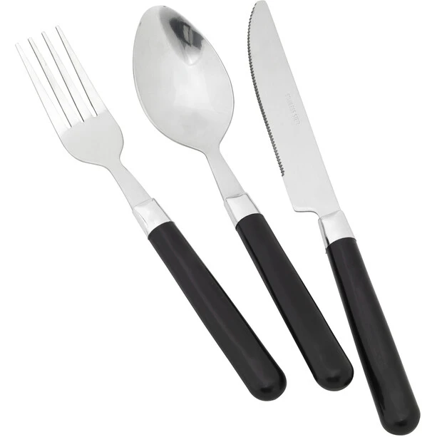 Easy Camp Family Couverts, Noir/argent 4 Easy Camp Family Couverts, Noir/argent – Image 2