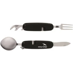 Easy Camp Coutellerie Pliante, Noir/argent