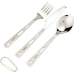 CAMPZ Titanium Set De Couverts 5pcs 12 CAMPZ Titanium Set De Couverts 5pcs -Primus Shop kingcamp titanium cutlery set 5pcs 5