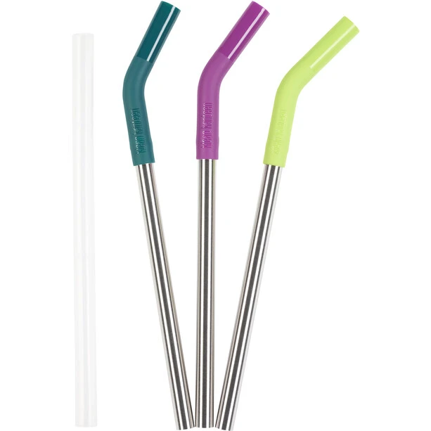 Klean Kanteen Kit Pailles 3 Packs 10mm, Argent/Multicolore 3 Klean Kanteen Kit Pailles 3 Packs 10mm, Argent/Multicolore