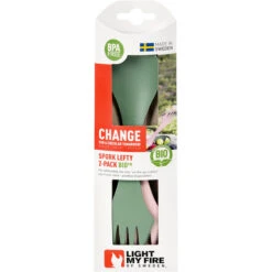 Light My Fire Spork Lefty BIO 2 Packs, Vert/rose 7 Light My Fire Spork Lefty BIO 2 Packs, Vert/rose -Primus Shop light my fire spork lefty bio sandygreen dustypink 3