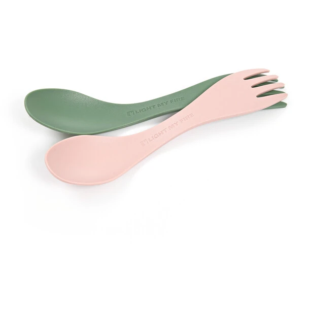 Light My Fire Spork Little BIO 2 Packs, Vert/rose 3 Light My Fire Spork Little BIO 2 Packs, Vert/rose
