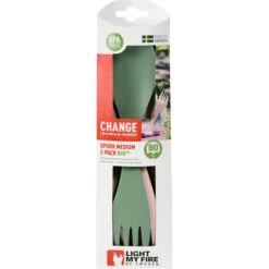 Light My Fire Spork Medium BIO 2 Packs, Vert/rose 7 Light My Fire Spork Medium BIO 2 Packs, Vert/rose -Primus Shop light my fire spork medium bio 2 pack sandygreen dustypink 3