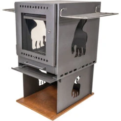 Nordisk Torden Wood Burner Set, Gris -Primus Shop nordisk torden wood burner set charcoal grey 4