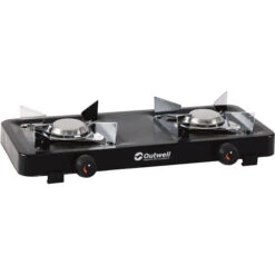 Outwell Appetizer 2 Burner Folding Stove, Noir/argent