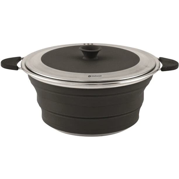 Outwell Collaps Marmite Avec Couvercle 2500ml, Noir 3 Outwell Collaps Marmite Avec Couvercle 2500ml, Noir