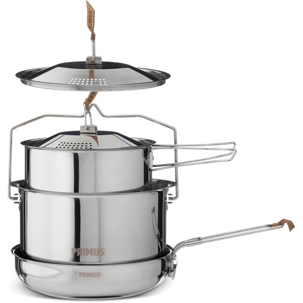 Primus CampFire Set D’ustensiles De Cuisine Acier Inoxydable Large 3 Primus CampFire Set D’ustensiles De Cuisine Acier Inoxydable Large