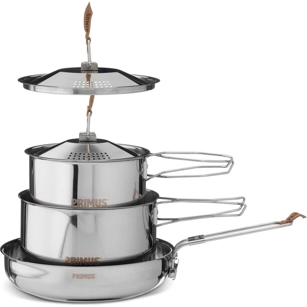 Primus CampFire Set D’ustensiles De Cuisine Acier Inoxydable Small 3 Primus CampFire Set D’ustensiles De Cuisine Acier Inoxydable Small