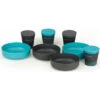 Sea To Summit Delta Light 4 Person Camp Set 4.4, Gris/turquoise 2 Sea To Summit Delta Light 4 Person Camp Set 4.4, Gris/turquoise -Primus Shop sea to summit delta light 4 person camp set 44 pacific blue grey 1